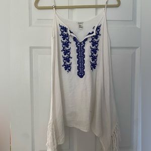 Forever 21 White Linen Mini Dress